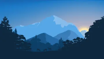Blue Mountain Sunrise wallpaper