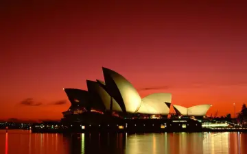 Sydney Opera House Sunset wallpaper