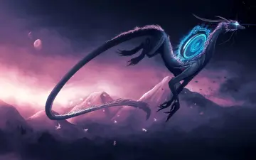 Celestial Dragon In Flight wallpaper