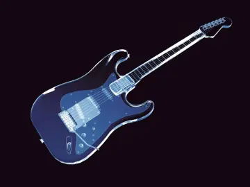 Transparent Electric Guitar wallpaper