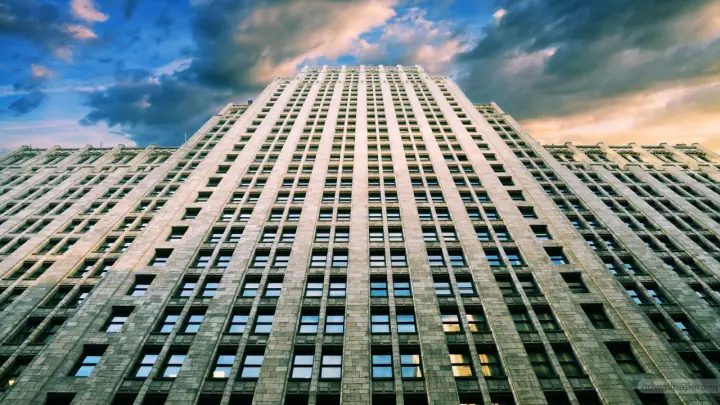 Towering Urban Symmetry as a phone lock screen