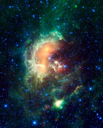 Asteroid Caught Marching Across Tadpole Nebula wallpaper