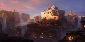 Canyon Citadel at Sunset wallpaper