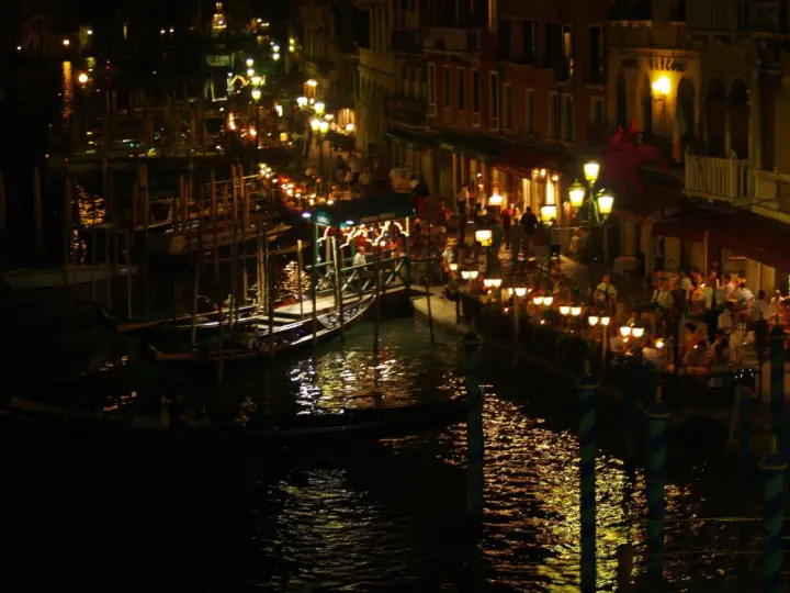 Venetian Canal At Night as a phone lock screen