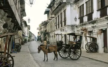Historic Street With Carriage wallpaper