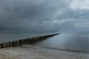 Silent Wooden Breakwater wallpaper