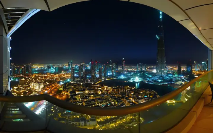 Night View From Above as a phone lock screen