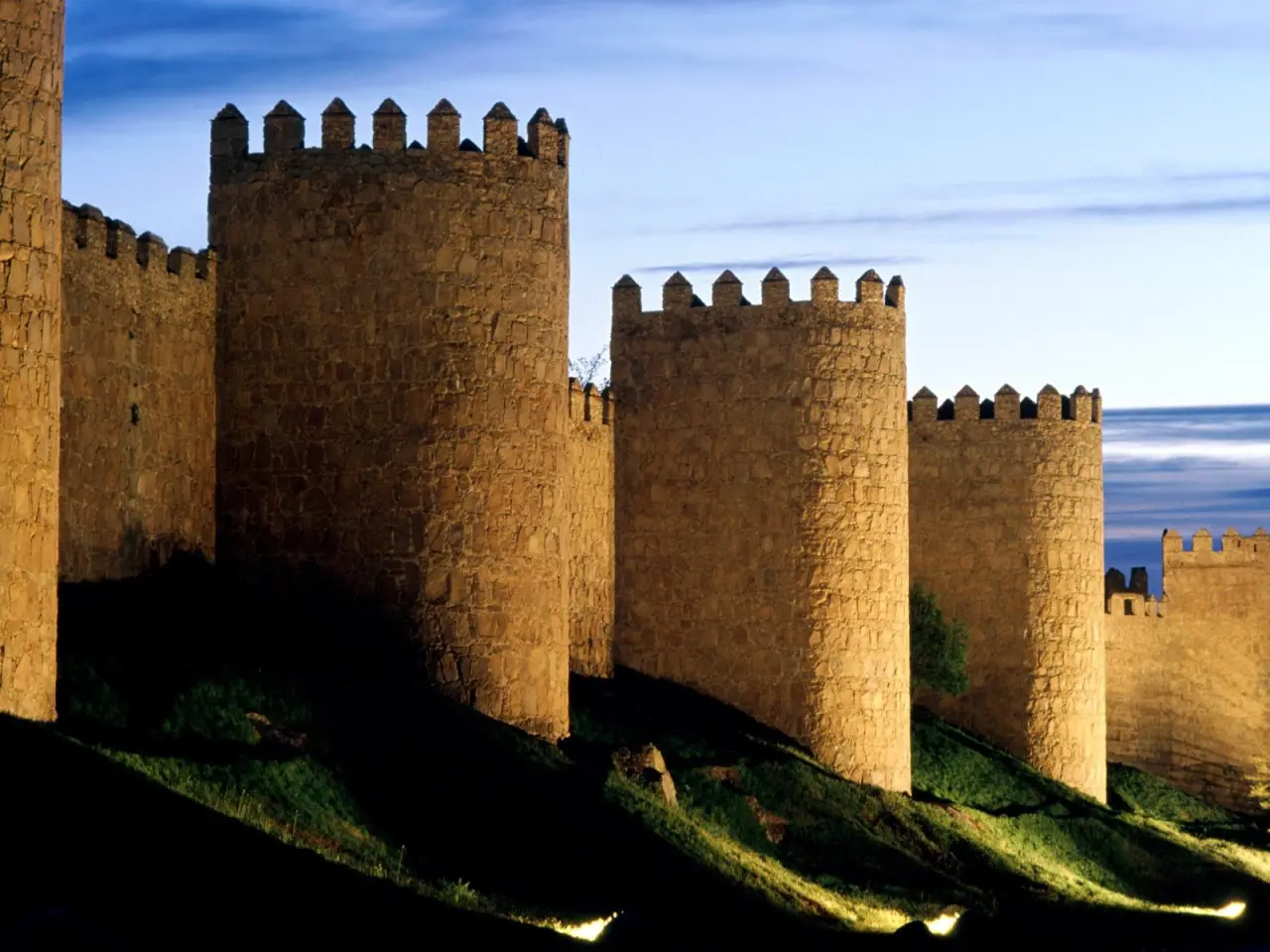 Ancient Stone Fortress Walls – black and brown desktop wallpaper, 1600×1200