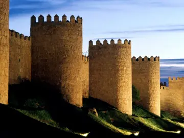 Ancient Stone Fortress Walls wallpaper