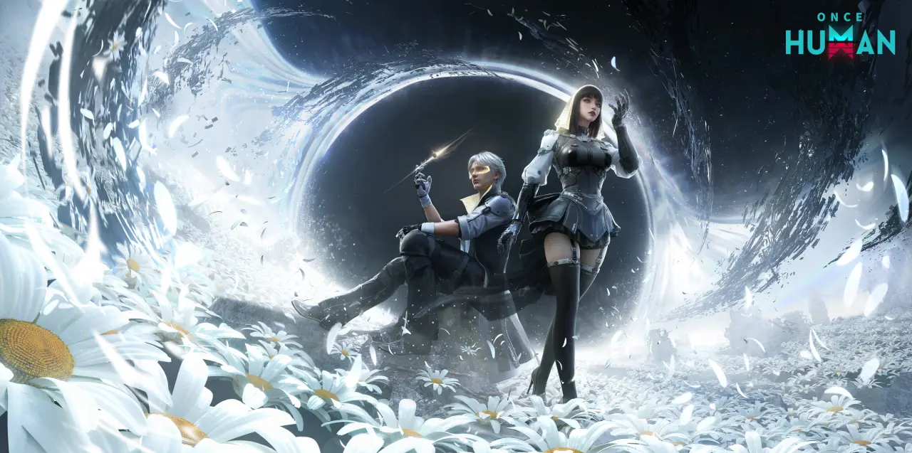 Echoes in the Void – white and black ultrawide wallpaper, 6254×3114