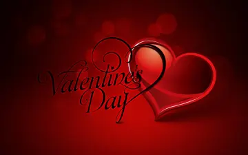 Red Hearts Valentine Greeting wallpaper