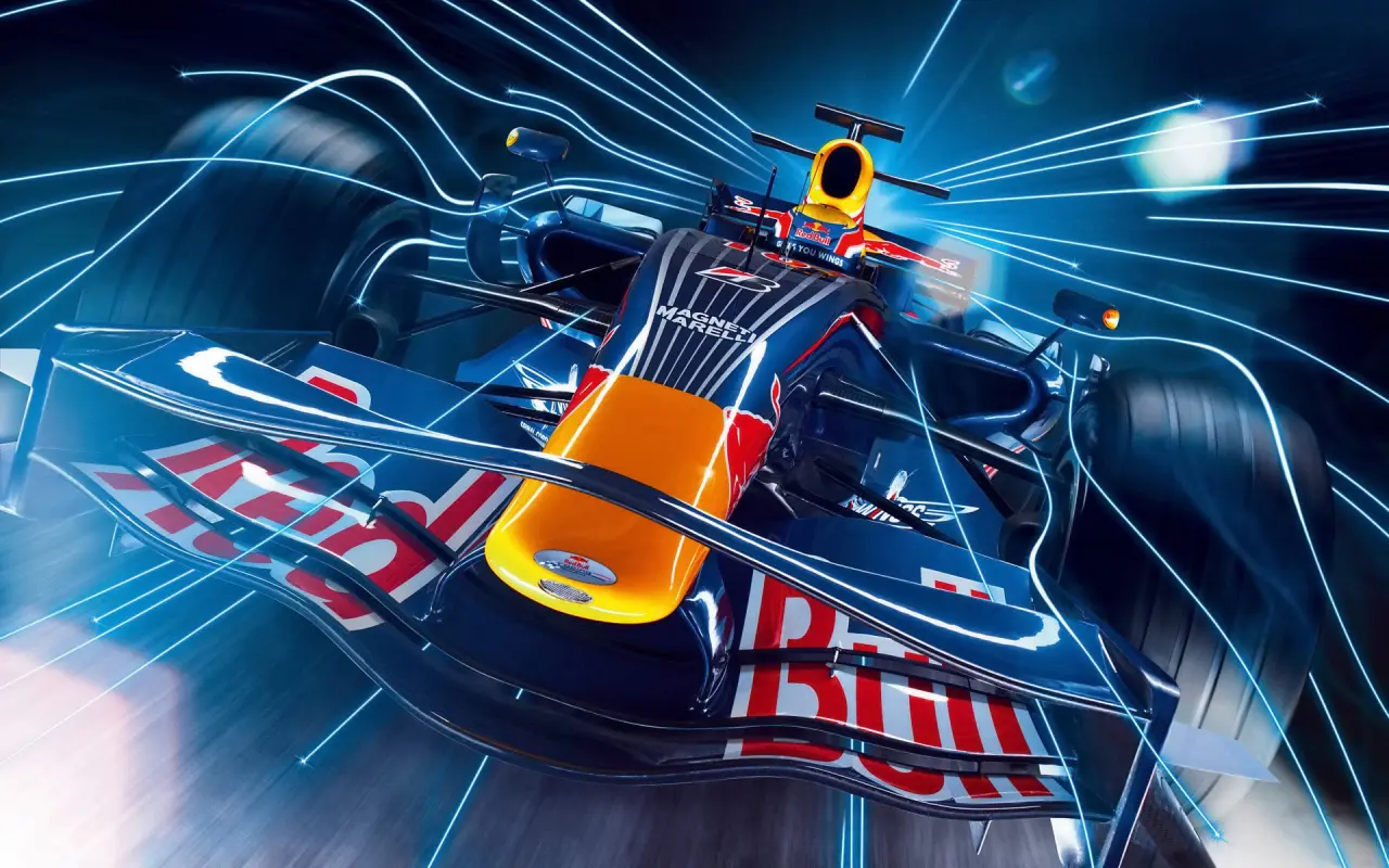 Racing At Full Speed – blue and purple desktop wallpaper, 1920×1200