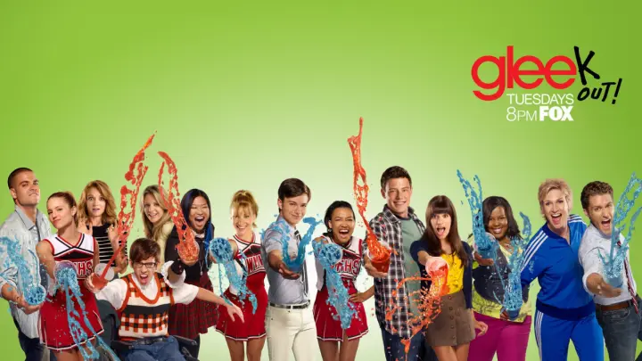 Glee Cast Slushie Splash as a phone lock screen