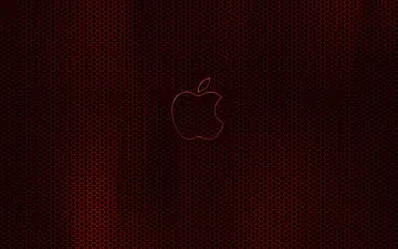 Crimson Carbon Apple wallpaper