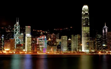 Neon Lights Of Hong Kong wallpaper