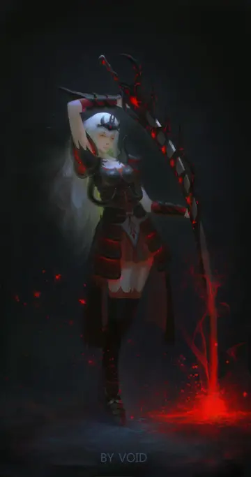 Dark Warrior with Scythe wallpaper