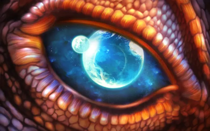 Gaze of the Cosmos as a phone lock screen