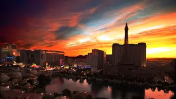 Neon Sunset Over The Strip wallpaper