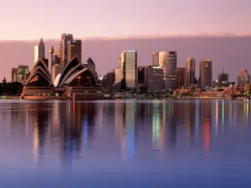 Sydney Harbor At Dusk wallpaper