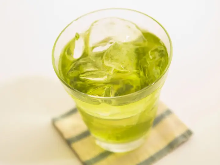 Refreshingly Cold Green Drink as a phone lock screen