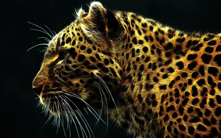 Neon Leopard Energy as a phone lock screen