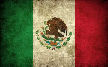 Vintage Mexican Flag wallpaper