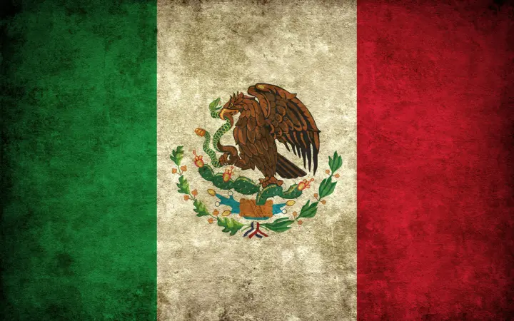 Vintage Mexican Flag as a phone lock screen