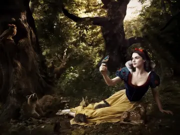 Princess in the Woods wallpaper