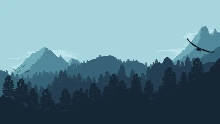 Silent Mountain Flight as a phone lock screen