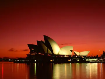 Sydney Opera House Sunset wallpaper