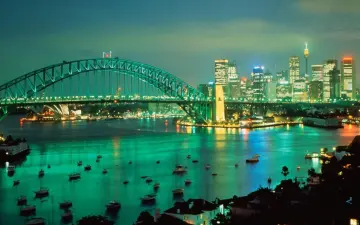 Emerald Harbour Night wallpaper