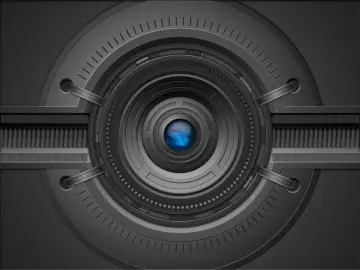 Mechanical Blue Eye wallpaper