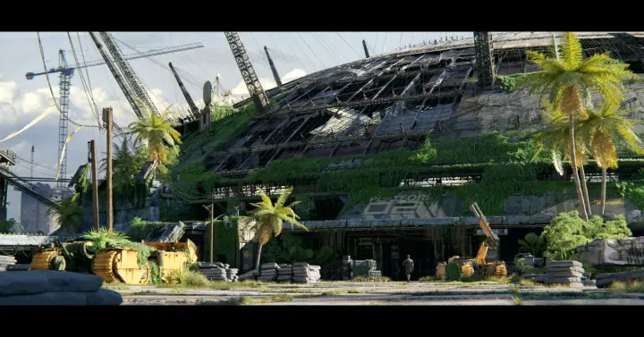 Ruins of the Dome as a phone lock screen