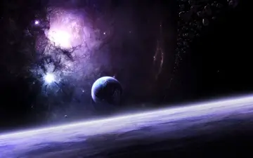 Cosmic Horizon And Planet wallpaper