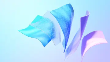 Floating Abstract Curved Sheets wallpaper