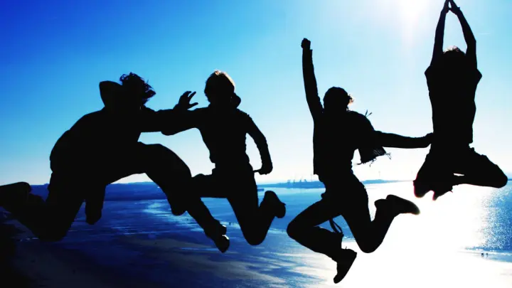 Joyful Jump In The Sun as a phone lock screen