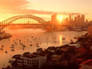 Golden Hour Over Sydney wallpaper