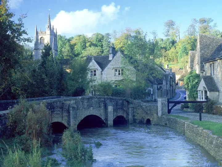 Quiet English Country Village as a phone lock screen