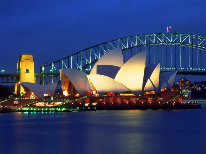 Sydney Harbour at Night as a phone lock screen