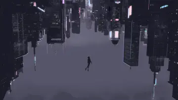 Falling Through The City wallpaper