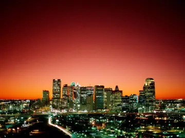 Crimson Skyline At Dusk wallpaper