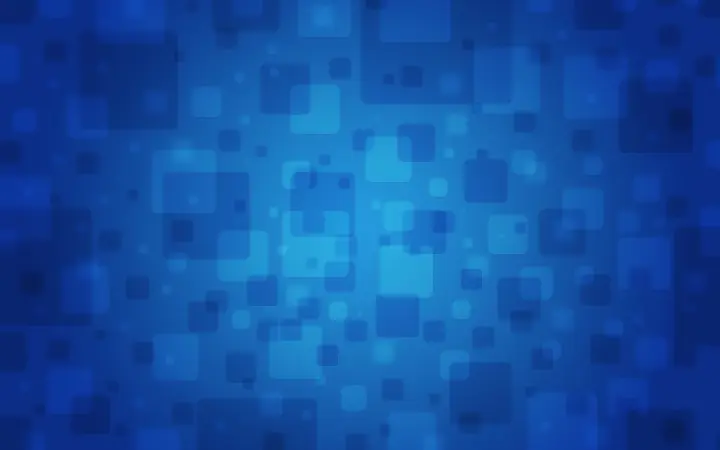 Floating Blue Squares Pattern as a phone lock screen