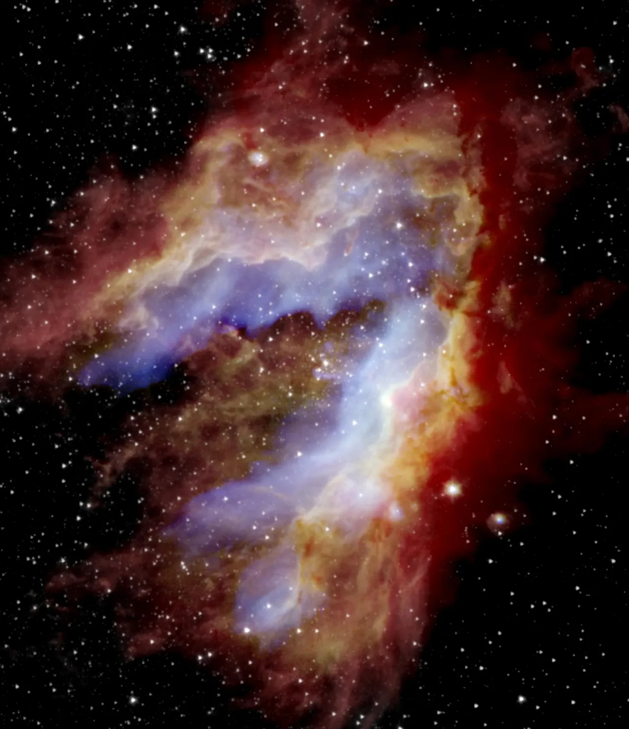 SOFIA Reveals How the Swan Nebula Hatched – black and red tablet wallpaper, 2608×3022