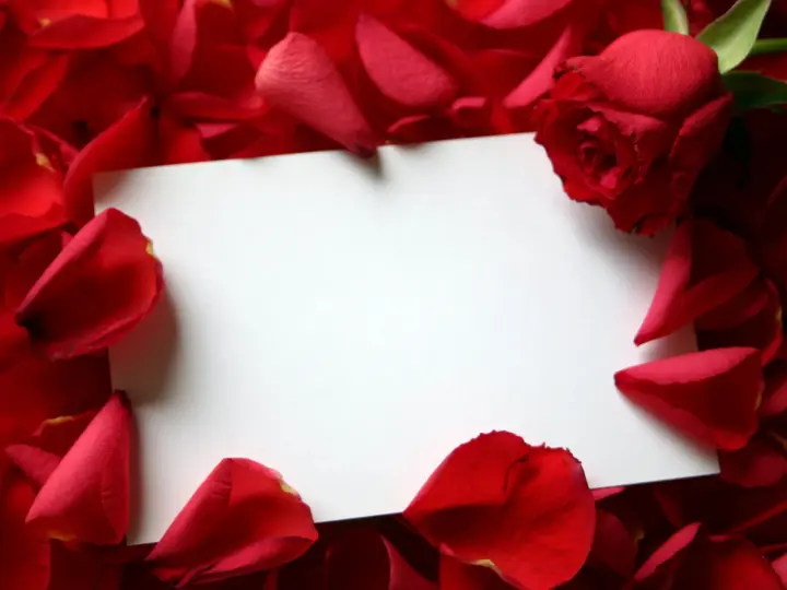 Blank Note Amidst Roses as a phone lock screen