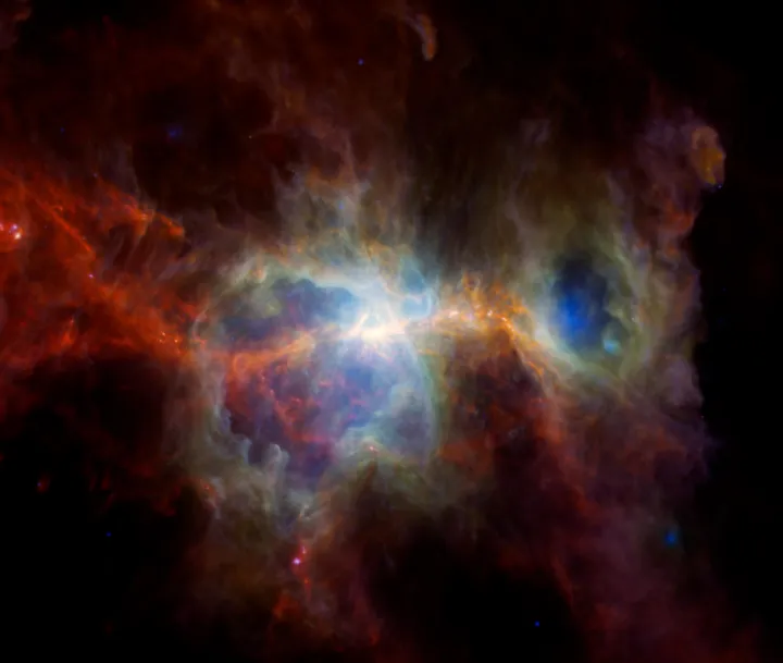 Orion Nebula in Infrared as a phone lock screen