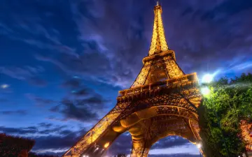 Golden Lights of Paris wallpaper