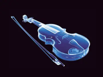 Blue X Ray Violin wallpaper