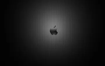 Dark Carbon Apple Logo wallpaper