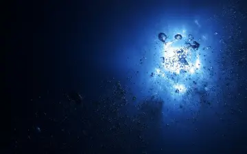 Bubbles Rising Underwater wallpaper
