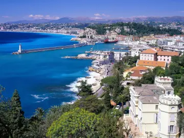 Mediterranean Coastal View wallpaper
